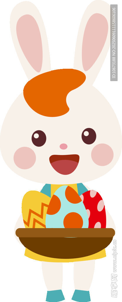 兔子與彩蛋的歡樂畫面