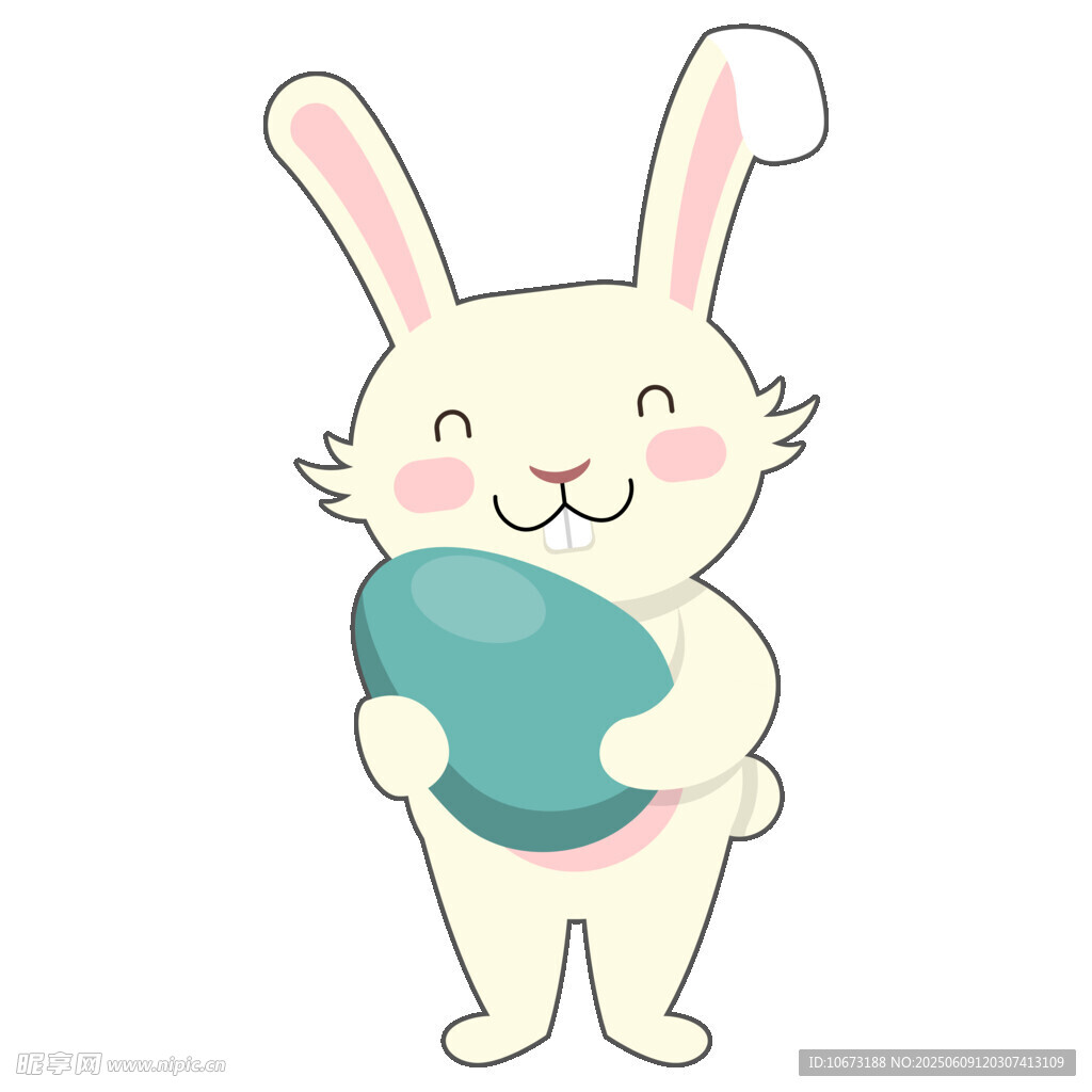 抱蛋小兔子
