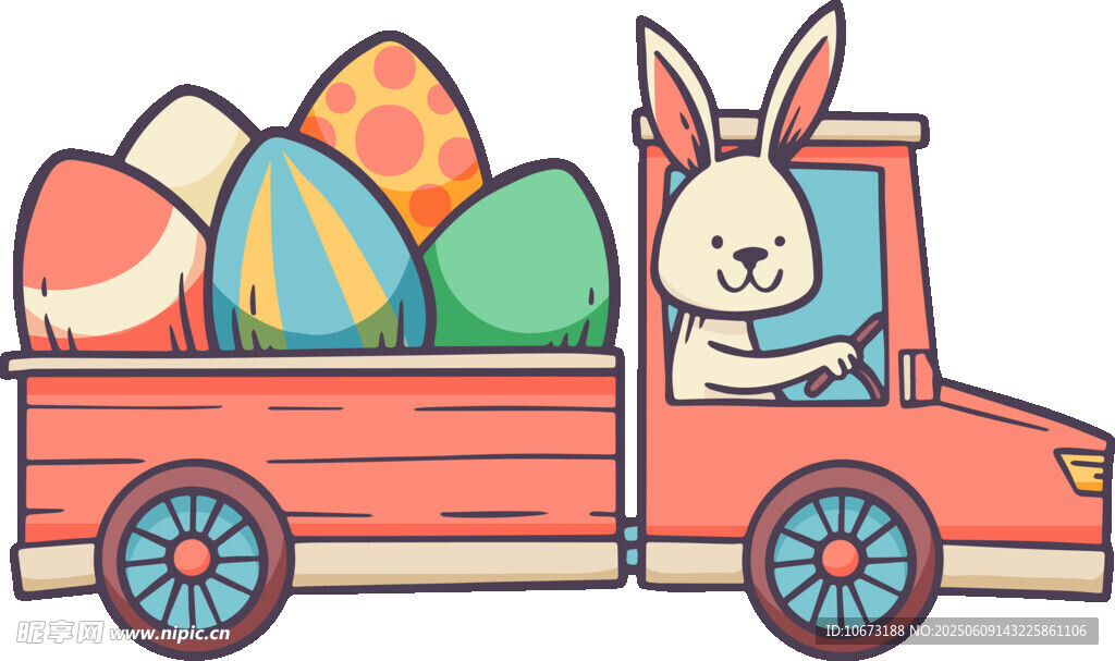 兔子駕車運彩蛋