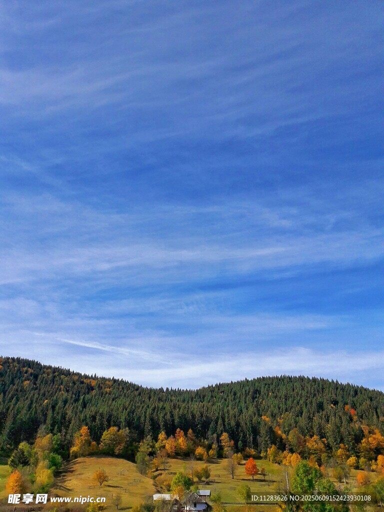 秋日山林美景