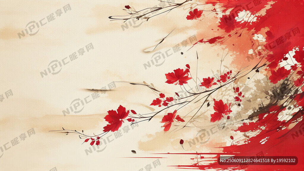 中國紅  底紋  金箔點(diǎn)綴