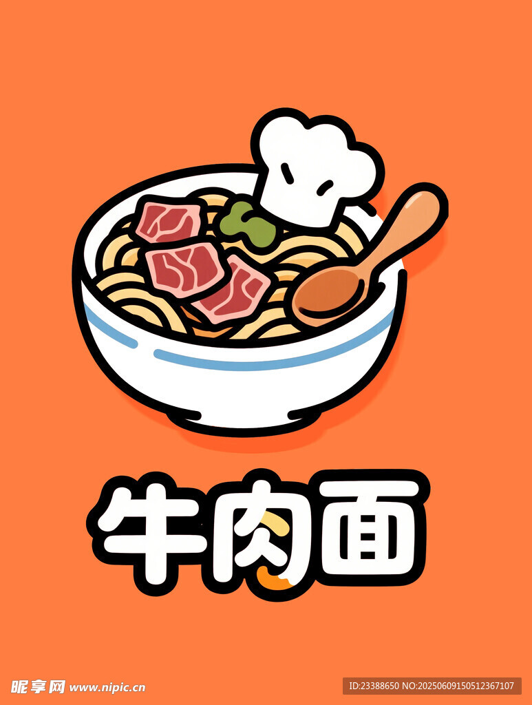 牛肉面插圖