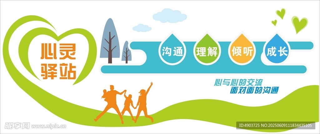 心理咨詢室文化墻