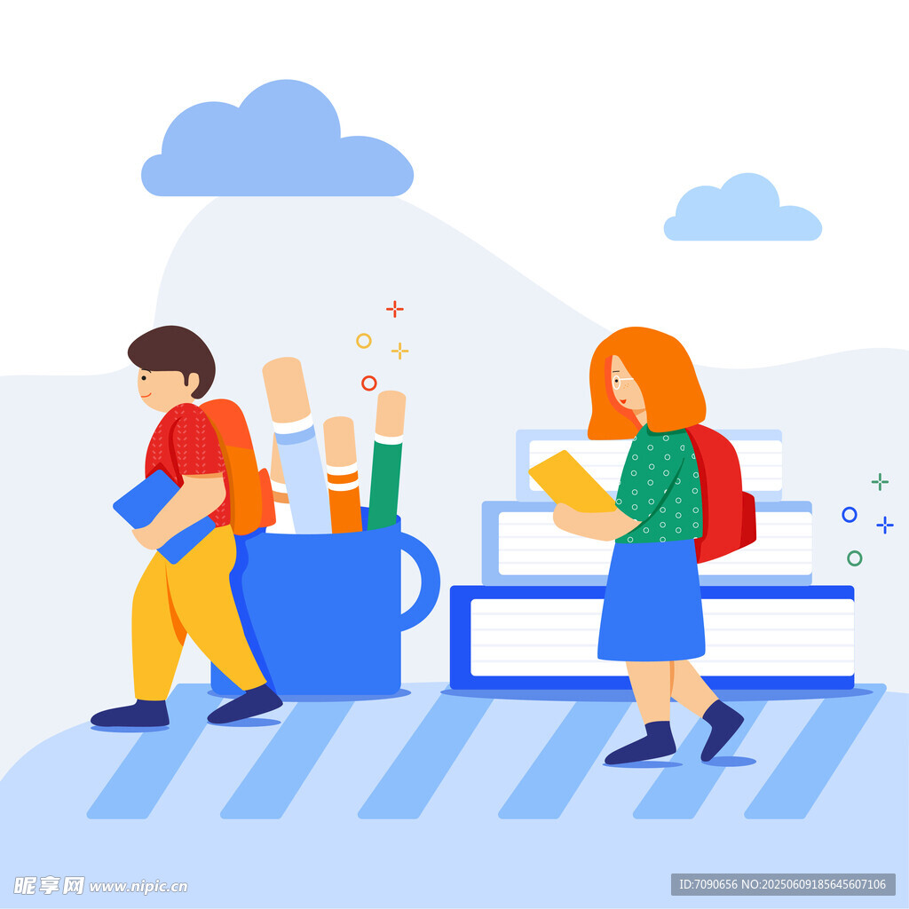 校園課間休息場景