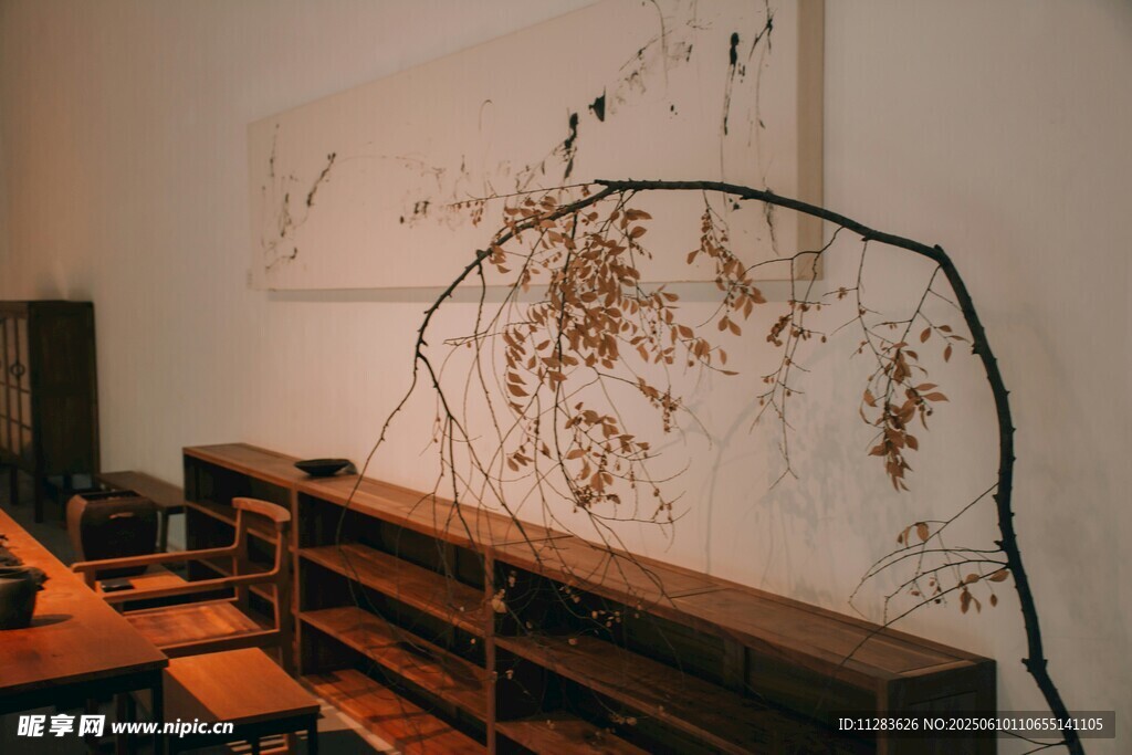 現代藝術風格室內裝飾場景