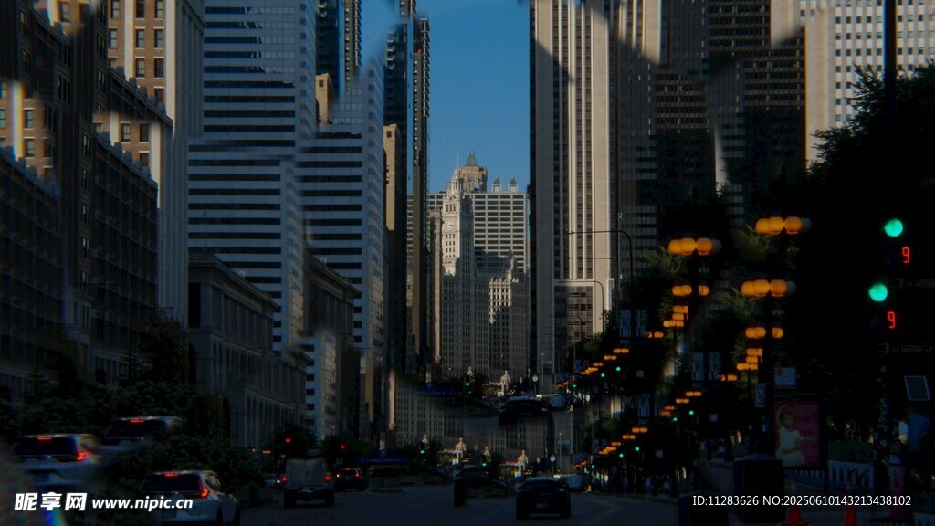 繁華都市街景