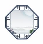 中式八角窗景