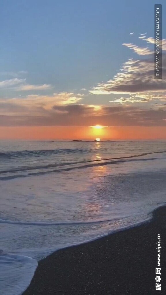 海邊日落美景
