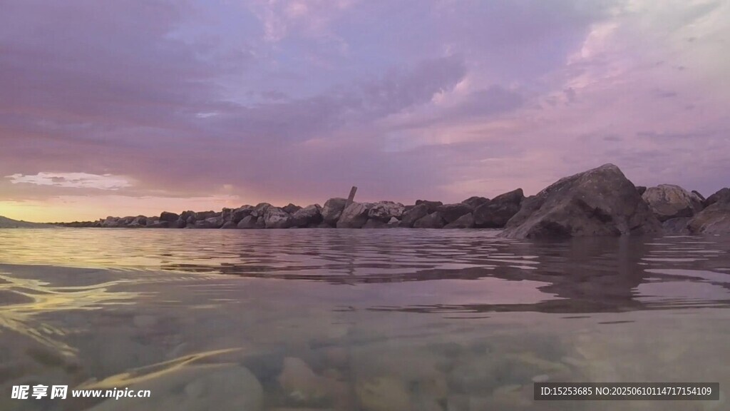 海邊黃昏美景