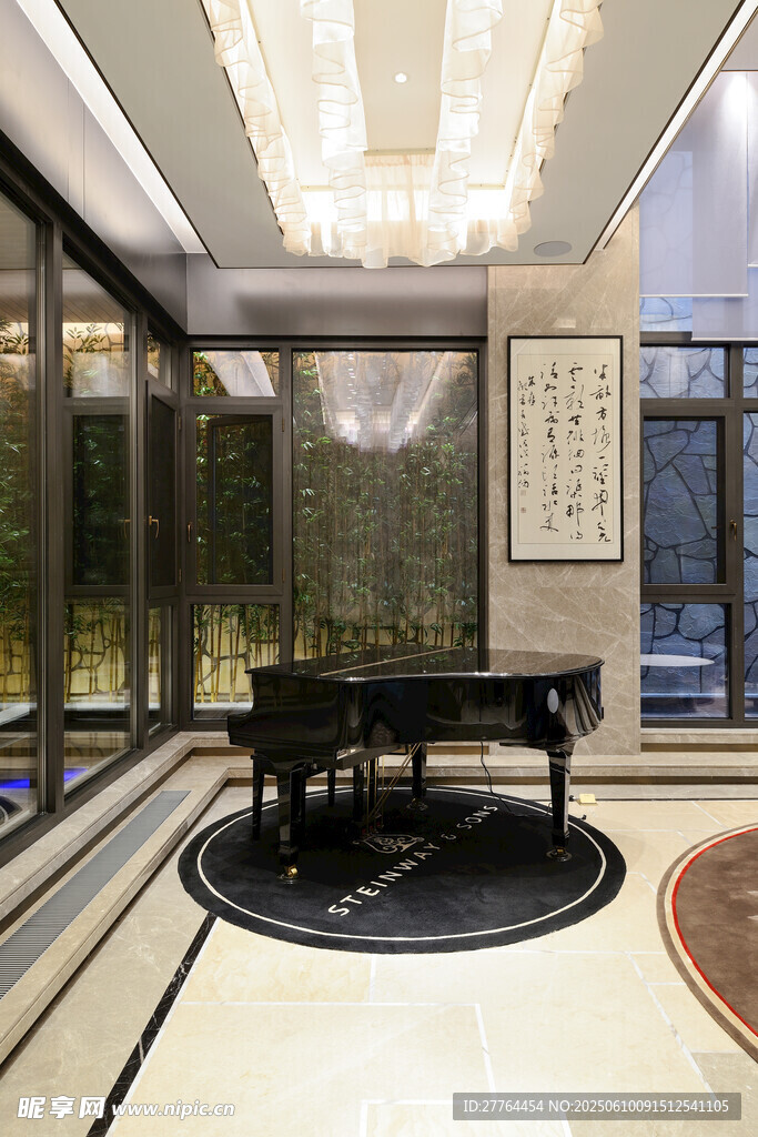 豪華中式風格客廳茶室空間
