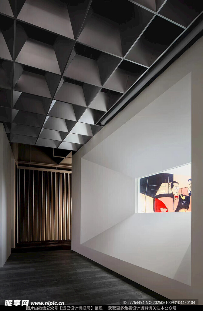 現(xiàn)代藝術(shù)展廳室內(nèi)空間