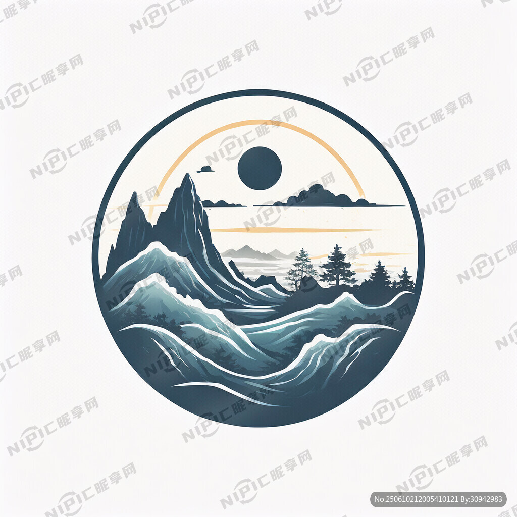 設(shè)計泉凈標(biāo)志 有山有水