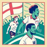 英格蘭足球運動員賽場風采