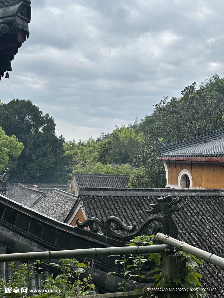 中式古建筑屋頂景觀