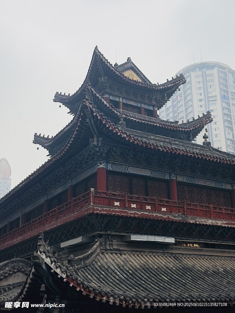 古建筑 中式 古典 屋頂 飛檐