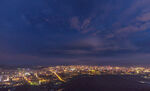 城市夜景俯瞰圖