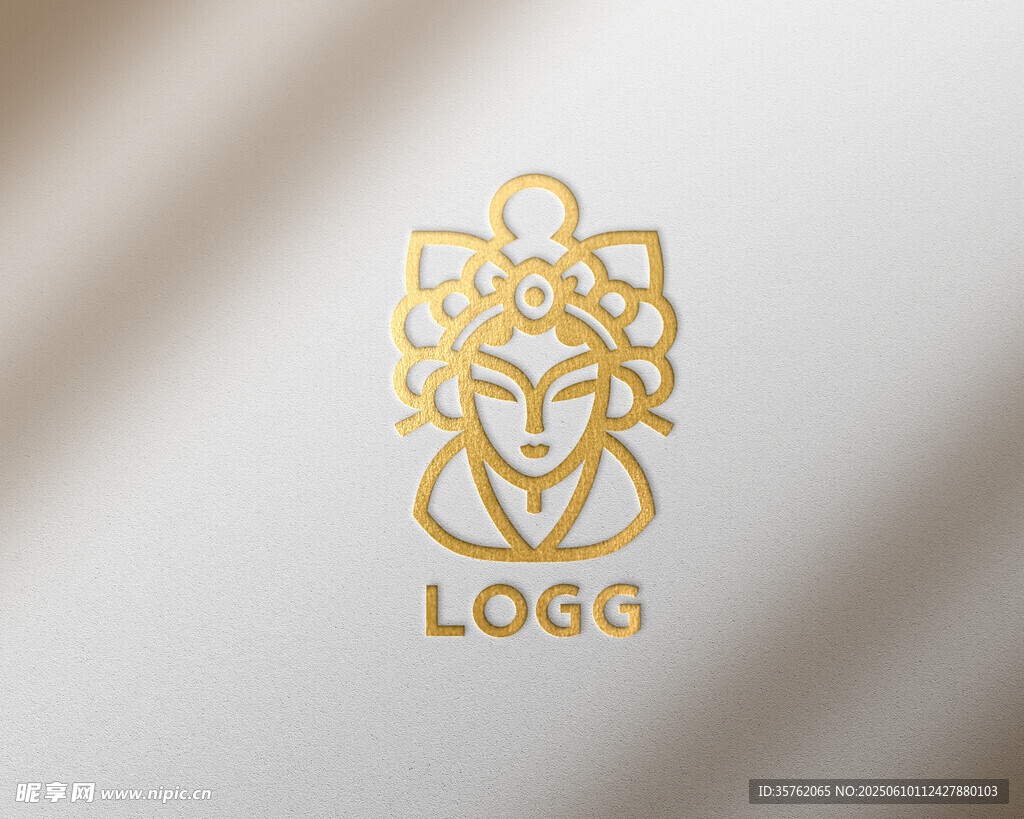 金色logo樣機(jī)