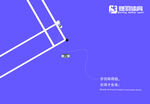 藍色科技風線條背景圖