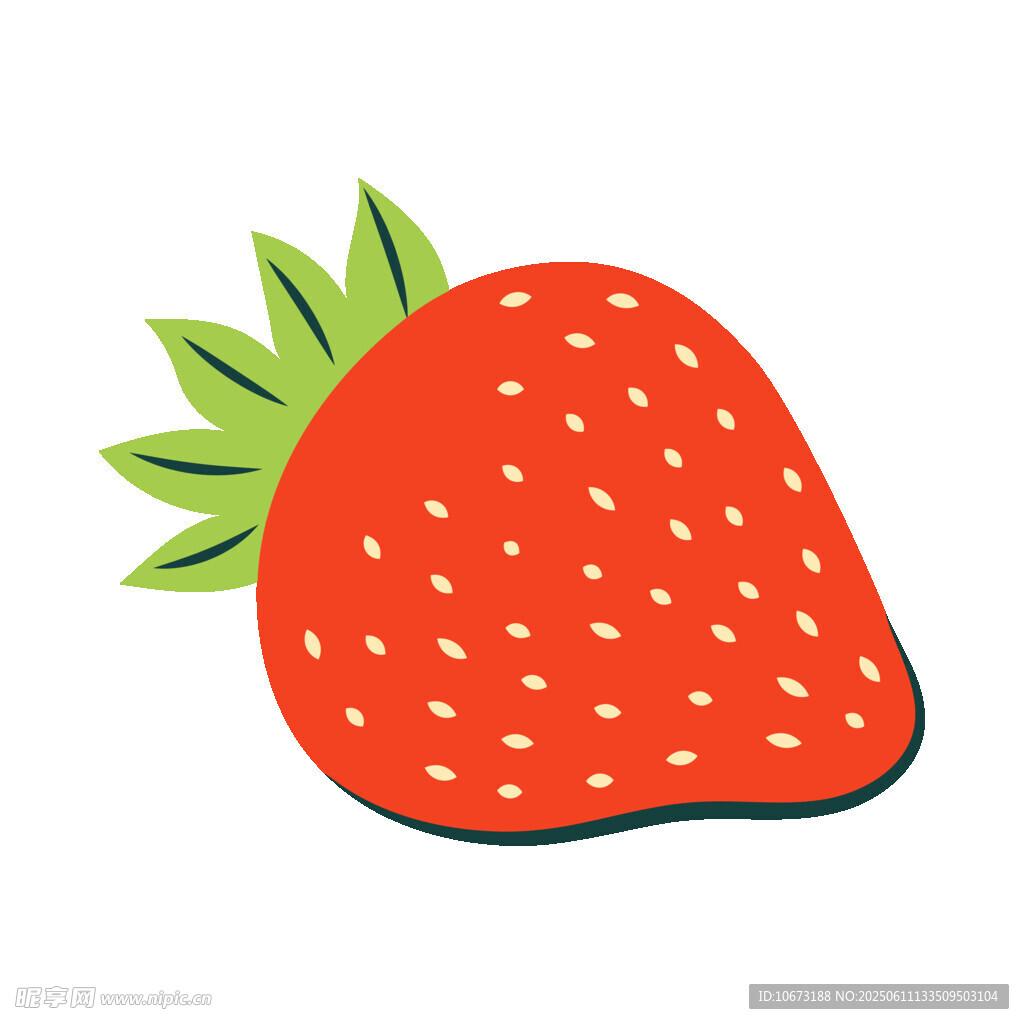 卡通草莓插畫