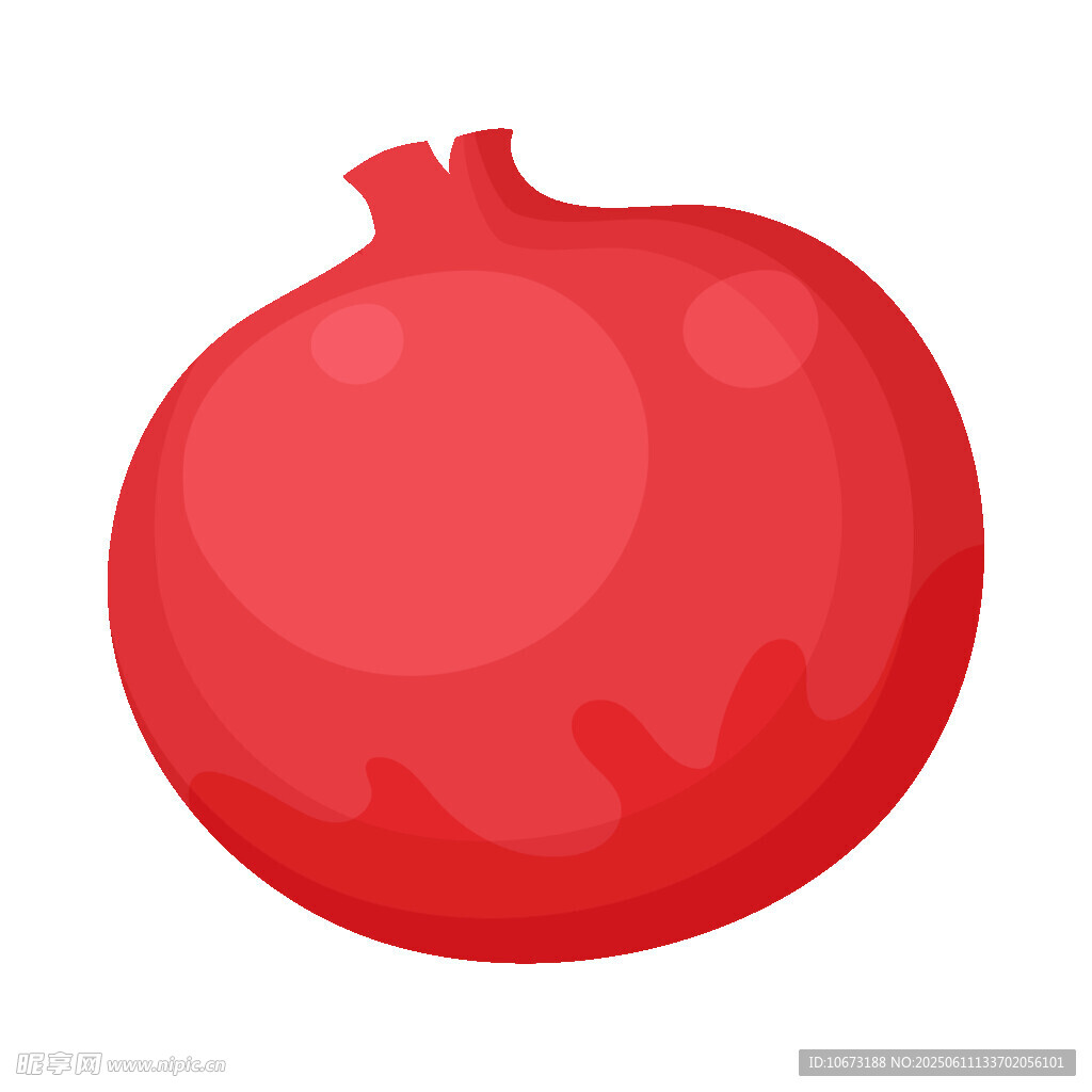 卡通風(fēng)格紅石榴形象