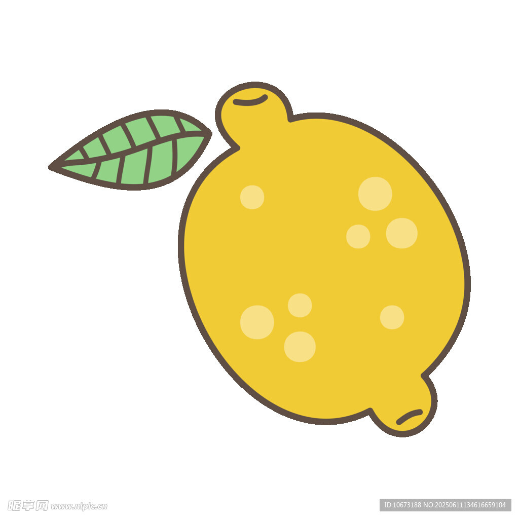 可愛(ài)卡通檸檬插畫
