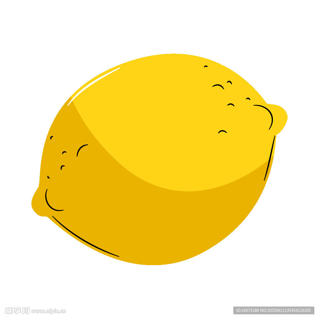 卡通風(fēng)格黃色檸檬