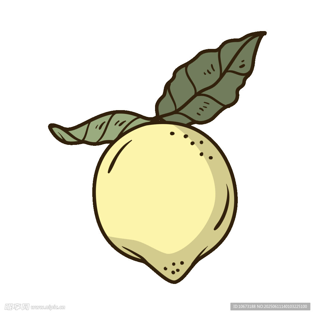 手繪檸檬插畫