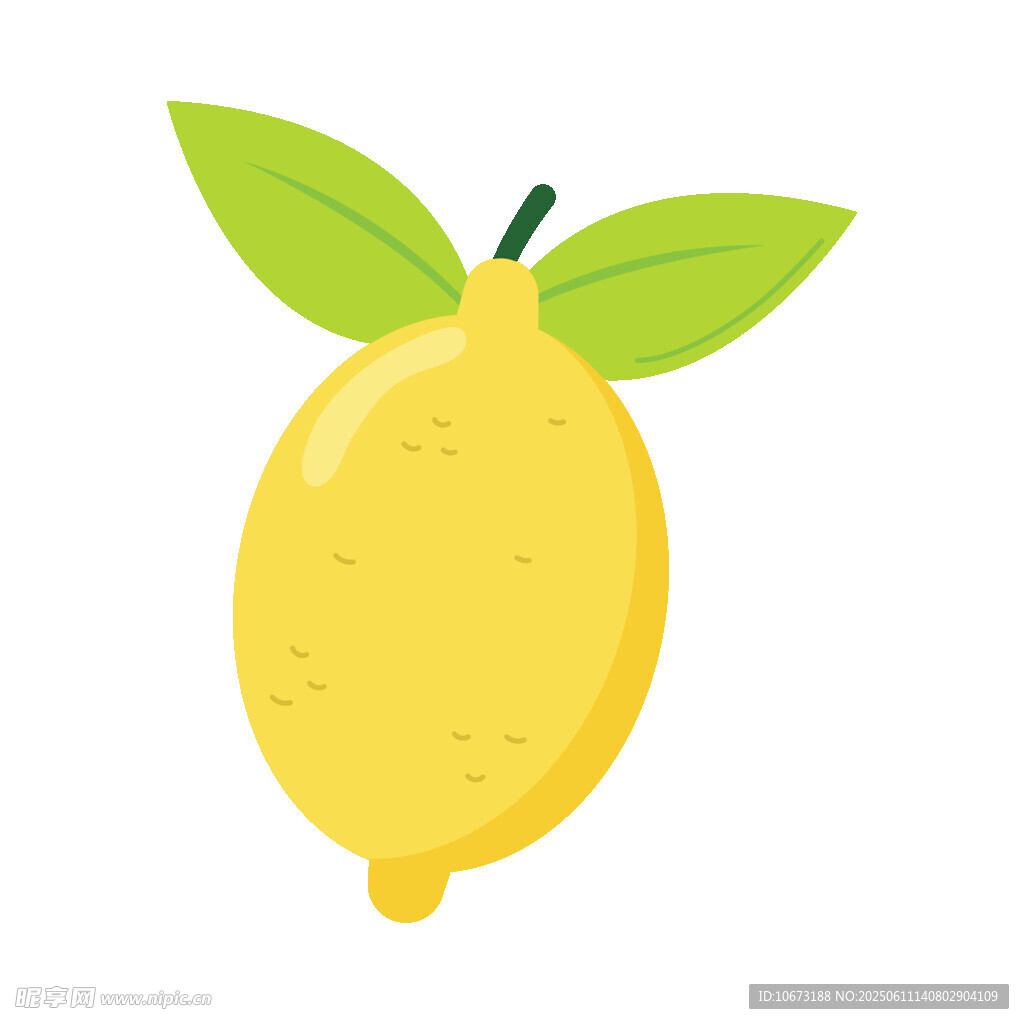 可愛卡通檸檬插畫