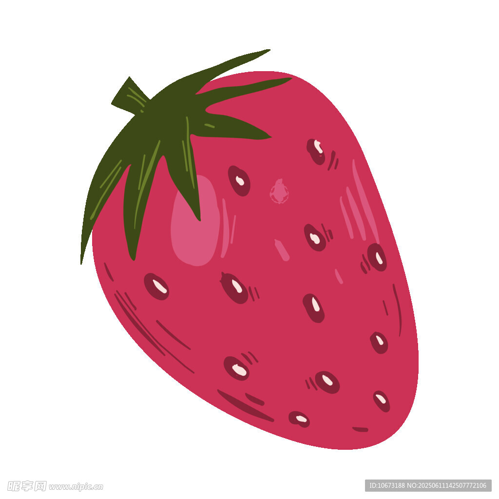 卡通草莓插畫
