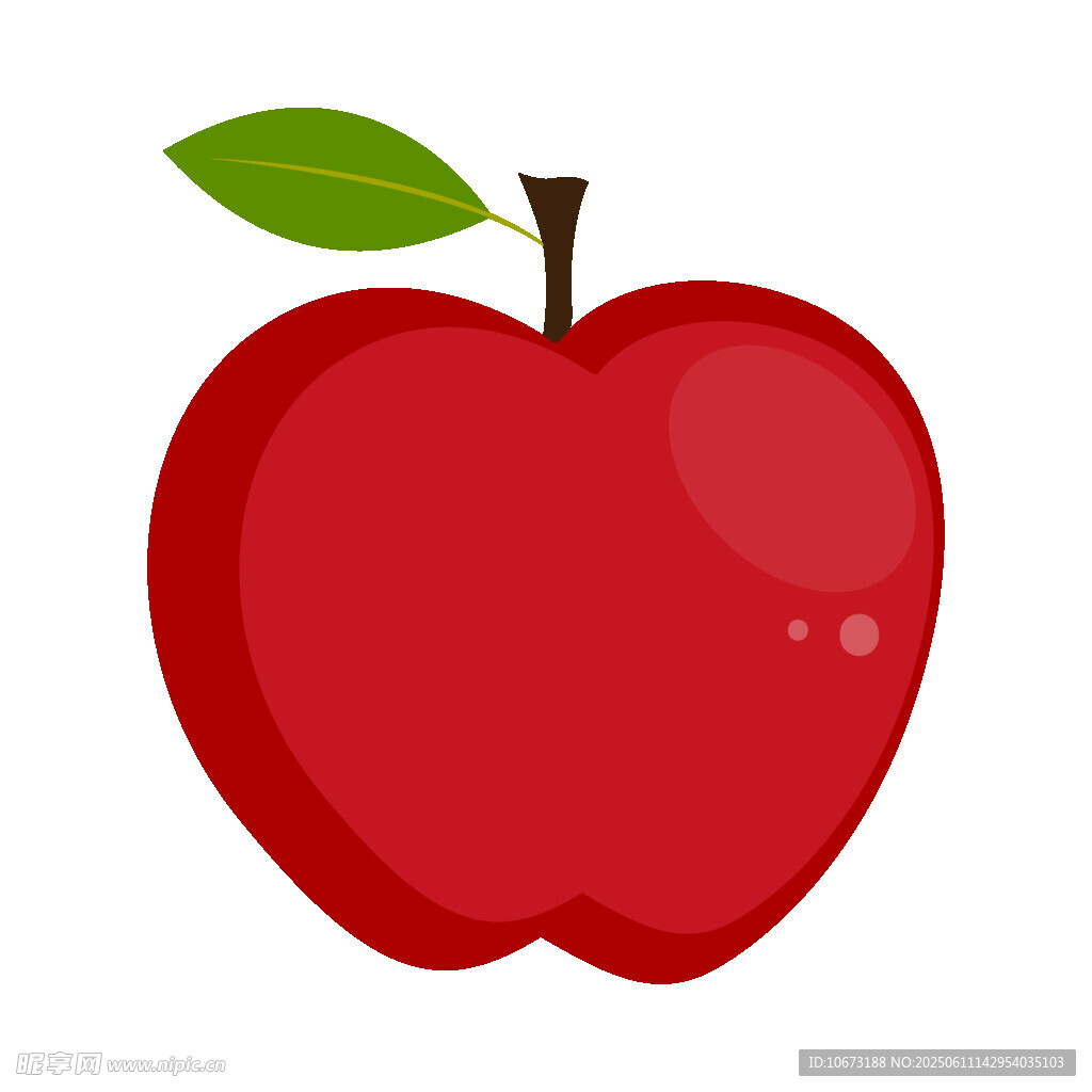 紅蘋果插畫