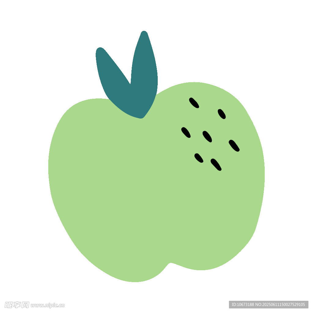 青蘋果插畫