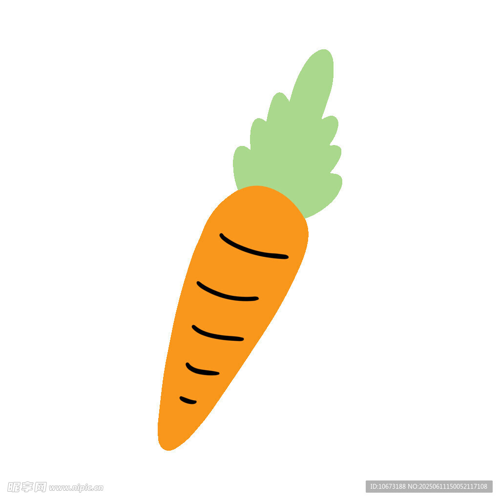 卡通胡蘿卜插畫