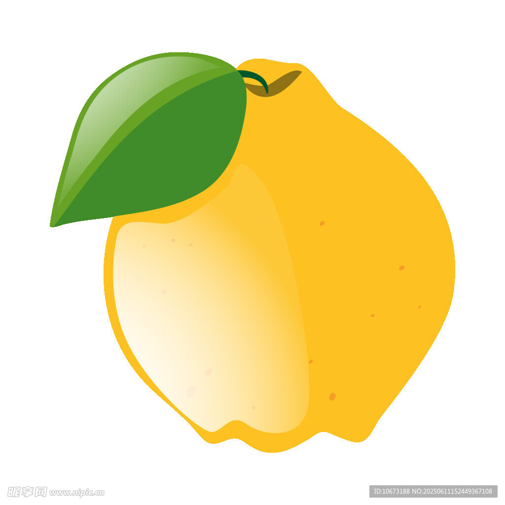 黃色檸檬插畫