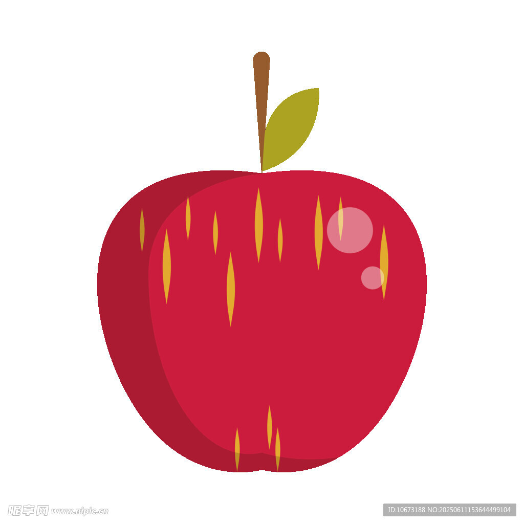 紅蘋果插畫