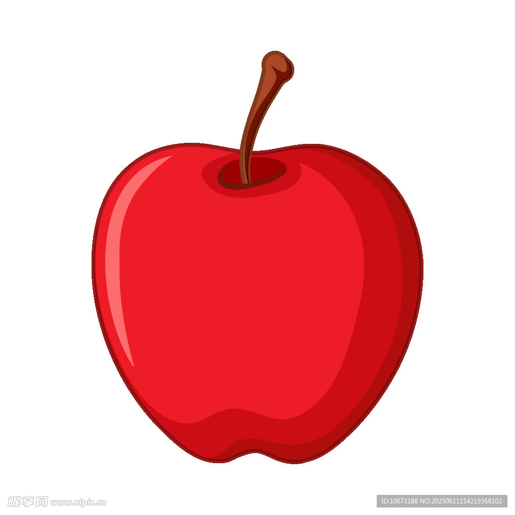 紅蘋果插畫