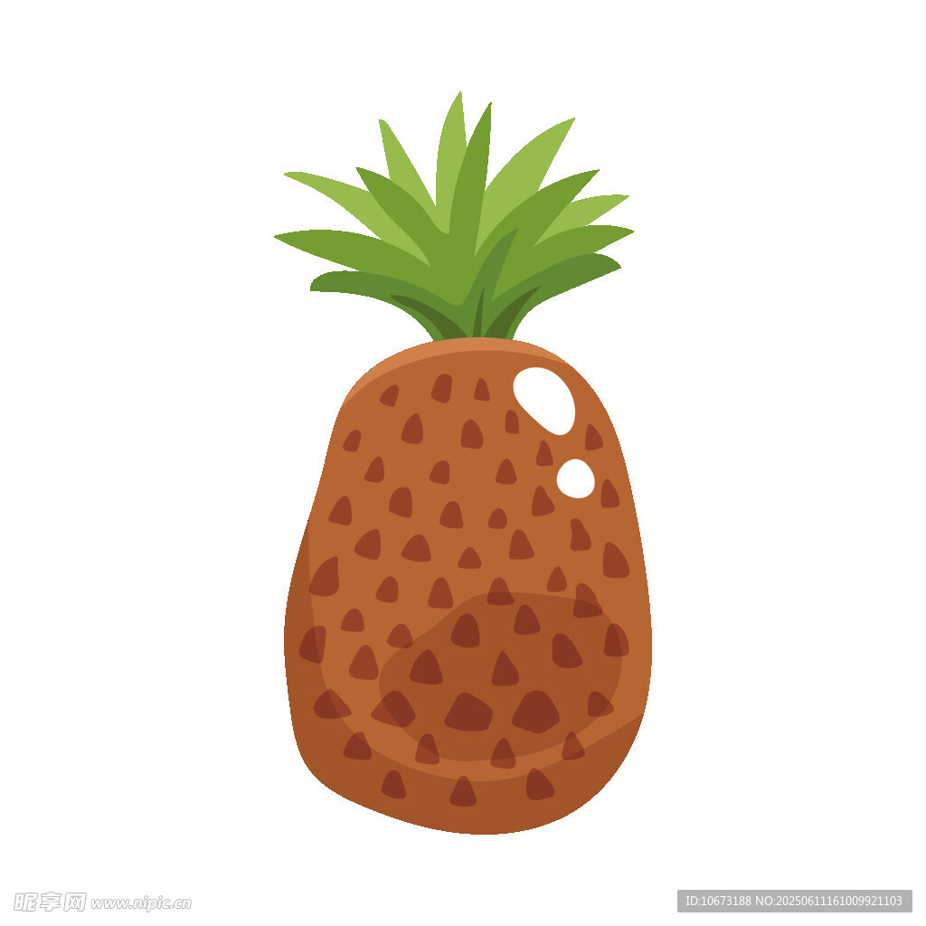 卡通菠蘿插畫