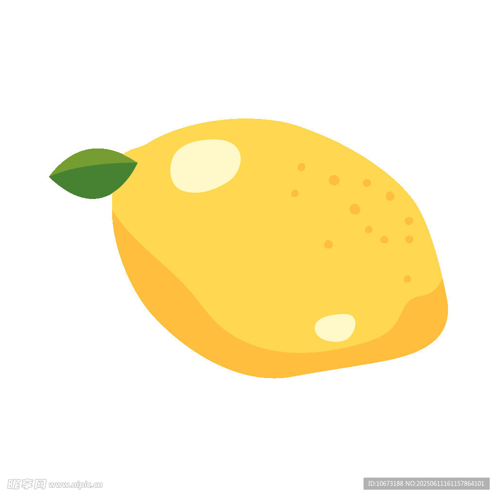 黃色檸檬插畫