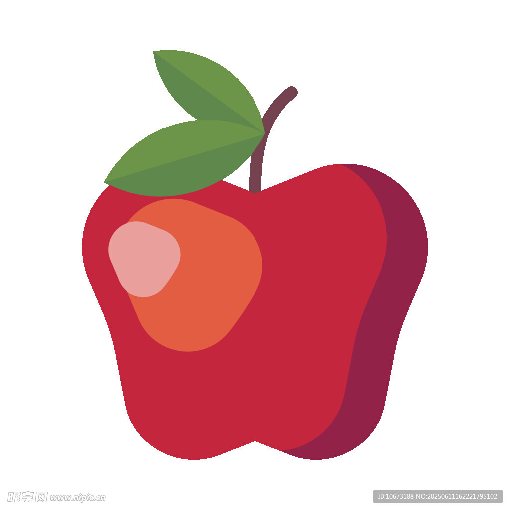 紅蘋(píng)果插畫(huà)