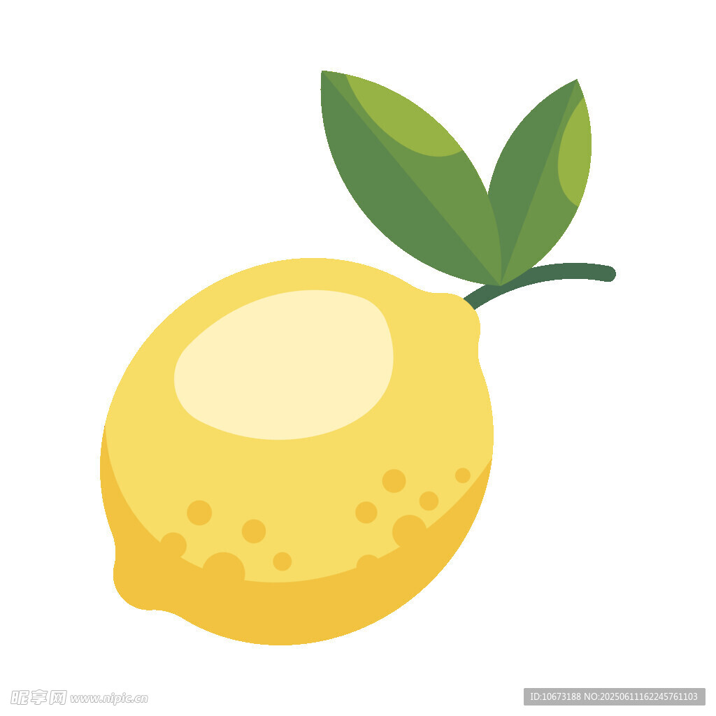 可愛(ài)卡通檸檬插畫(huà)