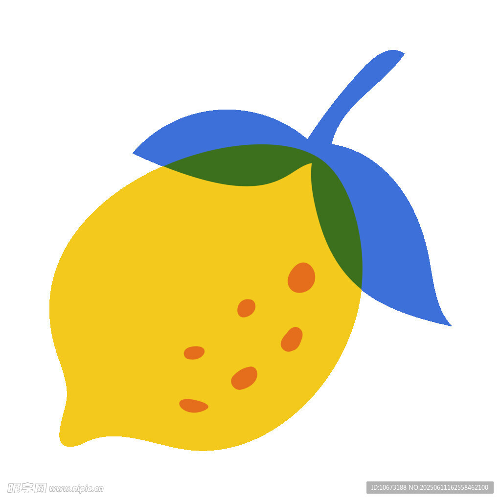 可愛(ài)卡通檸檬插畫(huà)