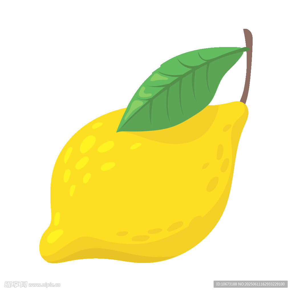 黃色檸檬插畫