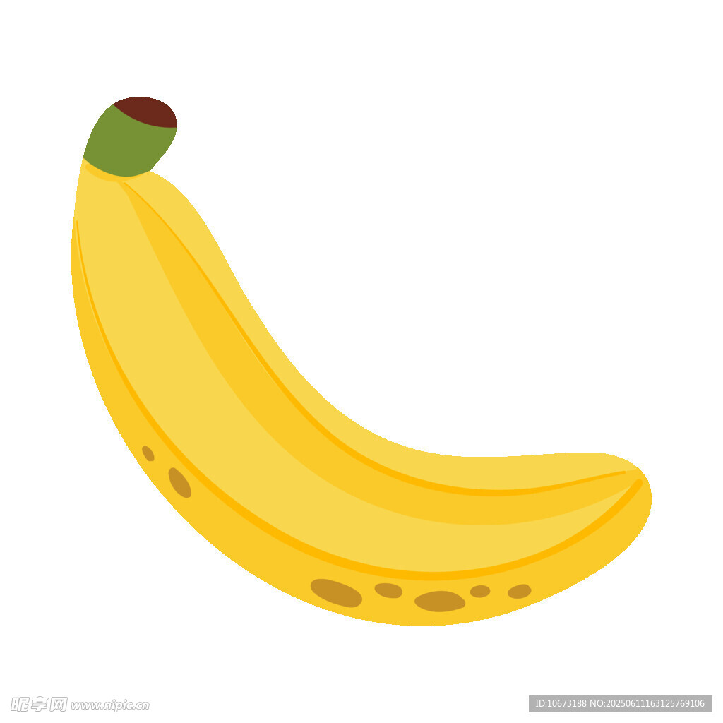 黃色卡通香蕉插畫