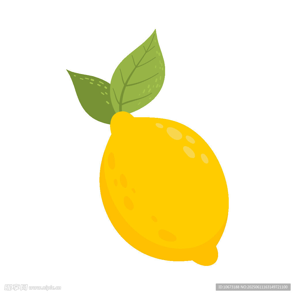 黃色檸檬插畫