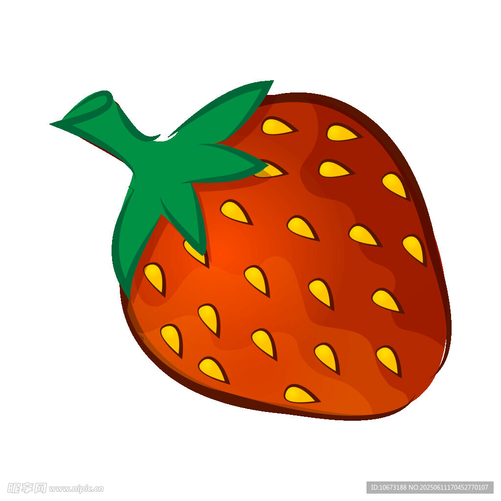 手繪草莓插畫