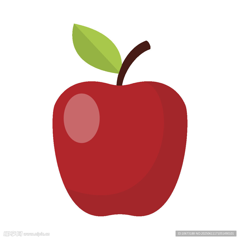 紅蘋果插畫(huà)