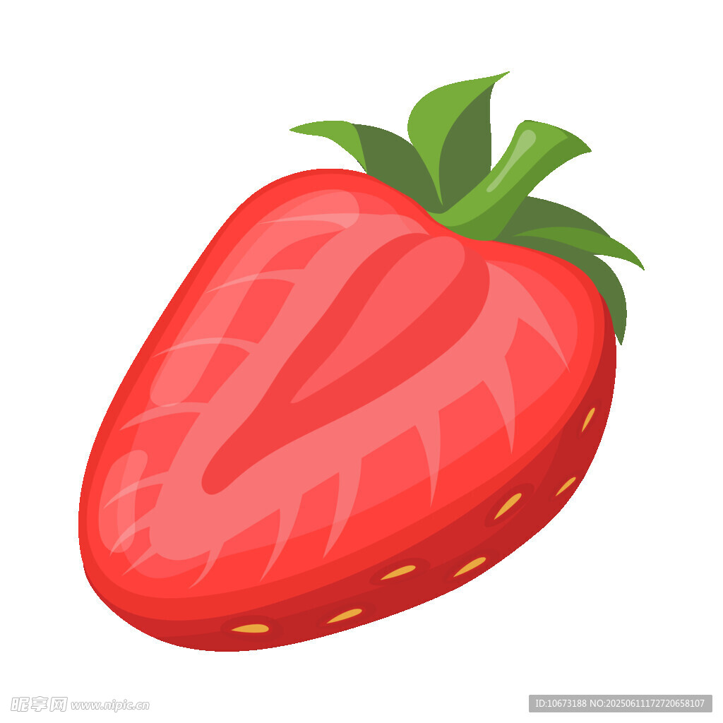 卡通草莓插畫