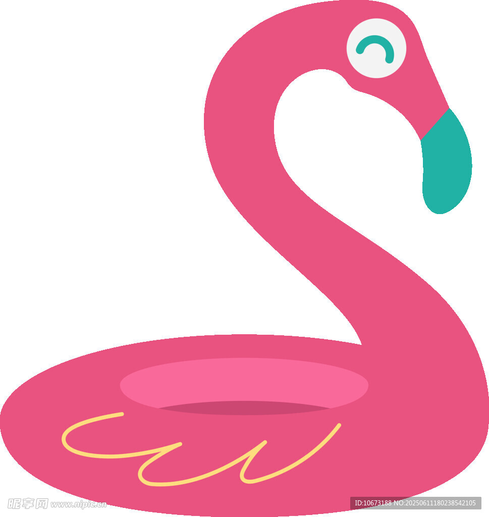 粉色火烈鳥游泳圈