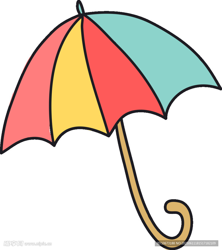 彩色卡通雨傘