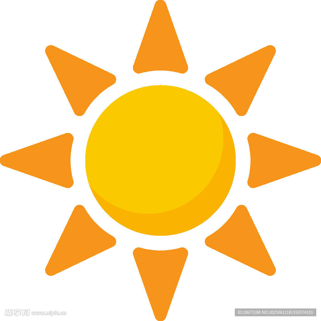 卡通風(fēng)格太陽圖標(biāo)