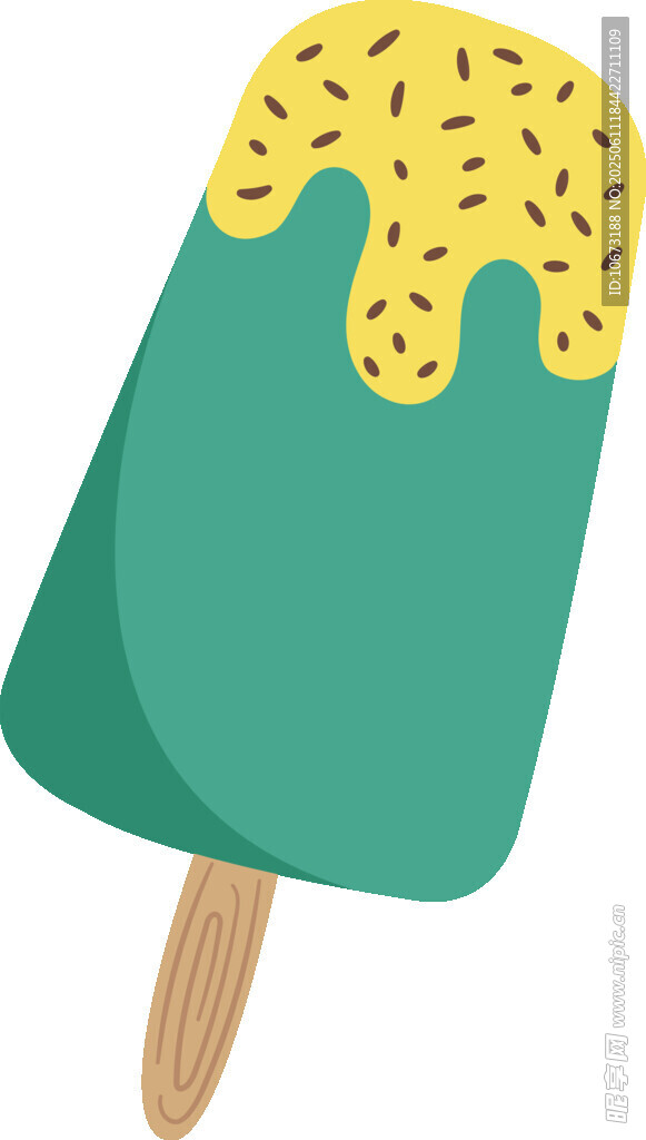 綠色冰淇淋插畫(huà)